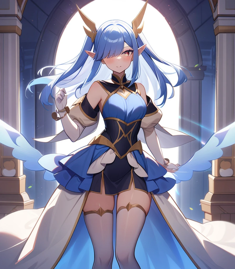 1girl, female focus, Nephelia,Maou no Ore ga Dorei Elf wo Yome ni Shitanda ga, Dou Medereba I,very beautiful, best quality, very aesthetic, absurdres