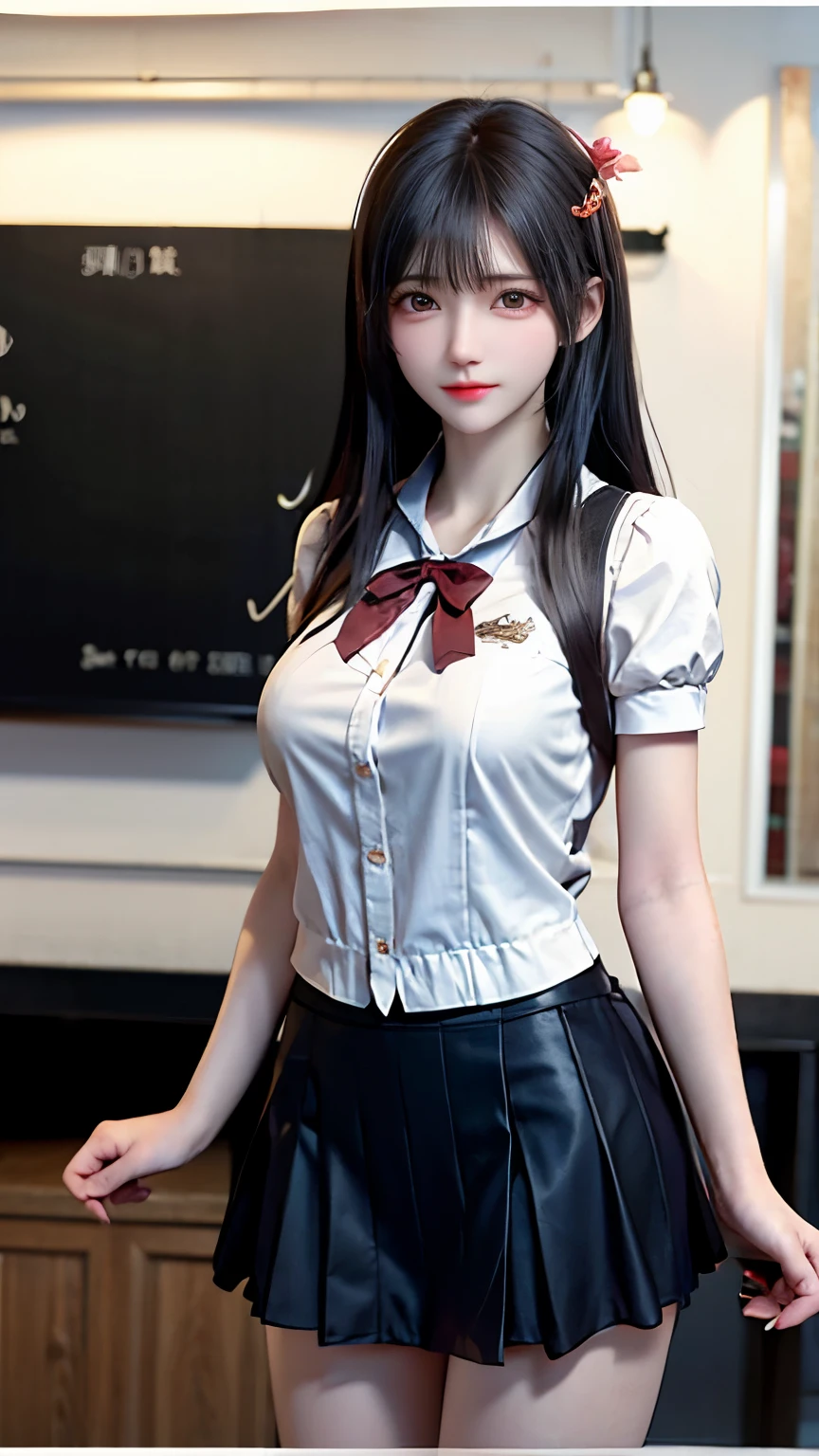 （Very delicate and beautiful：1.2）super model,,Big Breasts,Beautiful breasts,voluptuous,【bike shorts】,,【3girls】,,highest quality, High resolution, 8K,Kick in a hurry,mini skirt,uniform