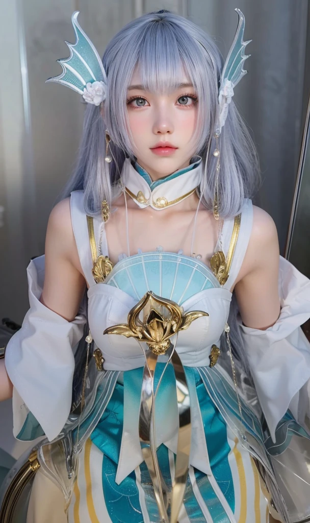 Game Art,CG Animation,Best image quality,Maximum resolution,8K picture quality,(A bust photo),(portrait),(Head close-up),(Rule of Thirds),Unreal Engine 5 rendering works,20 year old girl,((Queen)),The eyes are very detailed,(Large Breasts),Elegance and nobility,Ray Tracing,Game CG,((3D Unreal Engine)),OC rendering reflection mode,4k,Ultra-clear,Translucent lace,Fair and plump figure,Pretty Face,Glossy Gel Coat,身着华贵礼服的Queen,Gorgeous clothing,Luxurious and exquisite jewelry,Colorful makeup,Mermaid Princess,
