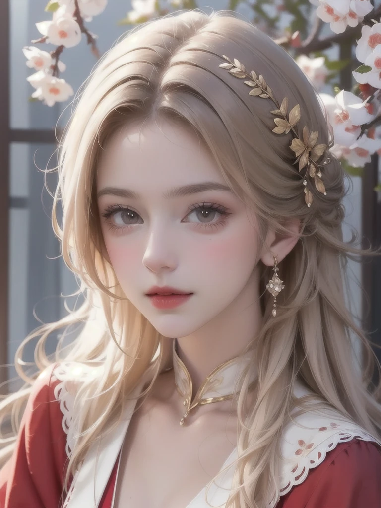 Close-up of a long-haired woman in a red dress, Realistic cute girl, Cute numbers艺术, Beautiful digital illustration, Lovely and detailed digital art, Lovely portrait, Chinese Girl, Beautiful anime portrait, Cute numbers, Beautiful character painting, Kawaii realistic portrait, Beautiful digital artwork, Beautiful digital art, High quality portrait, Digital Art Pictures, Very beautiful girl