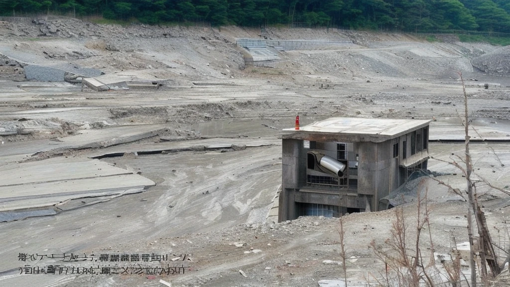 Dry dam police dog japan