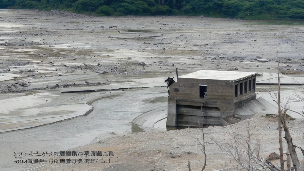 Dry dam police dog japan