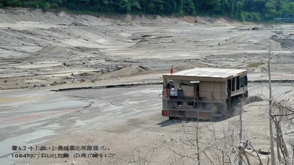 Dry dam police dog japan