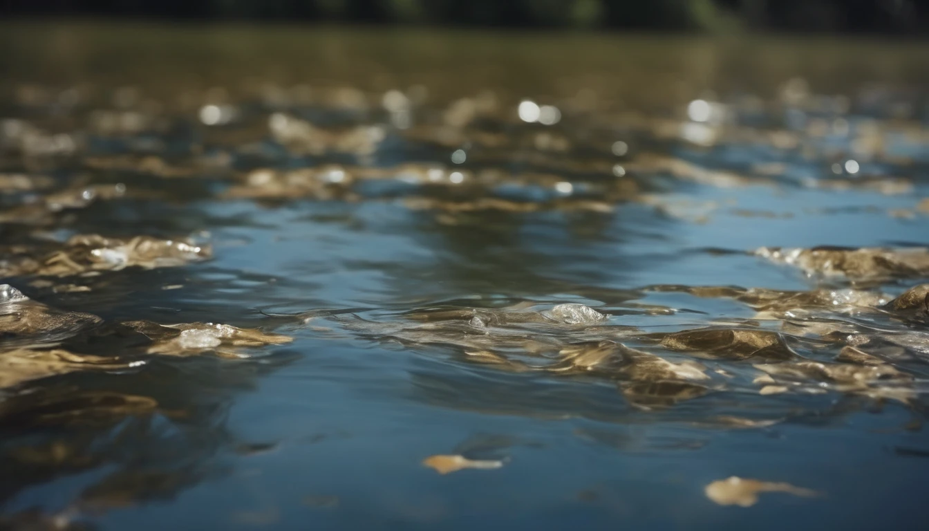 cinematic still Realistic Water Surface Overlay, emotional, harmonious, highly detailed, cinemascope, moody epic, gorgeous, texture, transparent, top down closeup