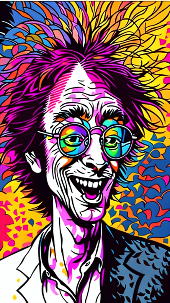 [nfts avatar style art] A colorful portrait of a cat with glasses and a suit jacket, cartoon style, splashes of color*, cartoon portrait, portrait happy colors, caricature illustration, ultra-detailed,cartoon!!! , inspired by Harry Beckhoff, hippie, color portrait, cartoon, inspired by Ron English, Harry Volk Style Clip Art