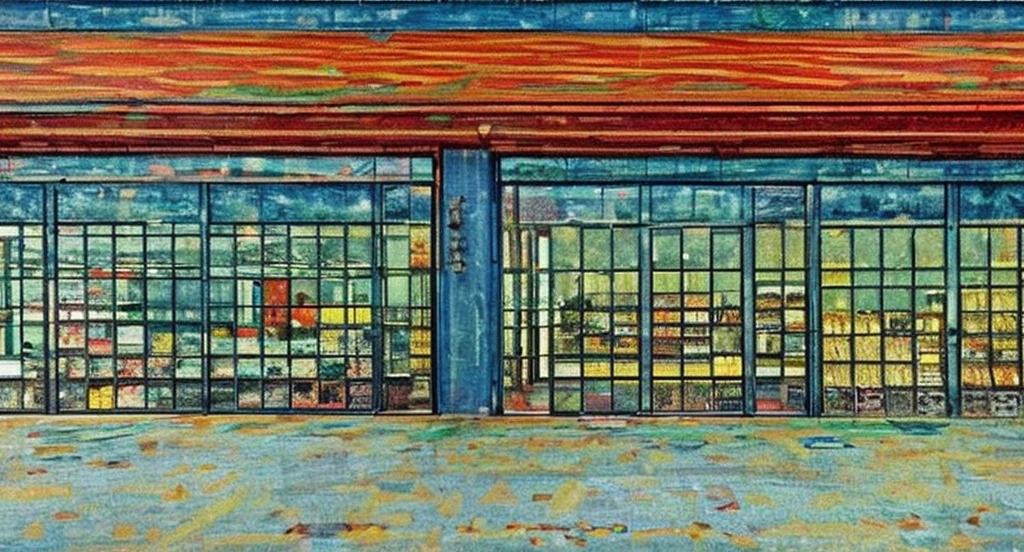a supermarket front with large glass doors