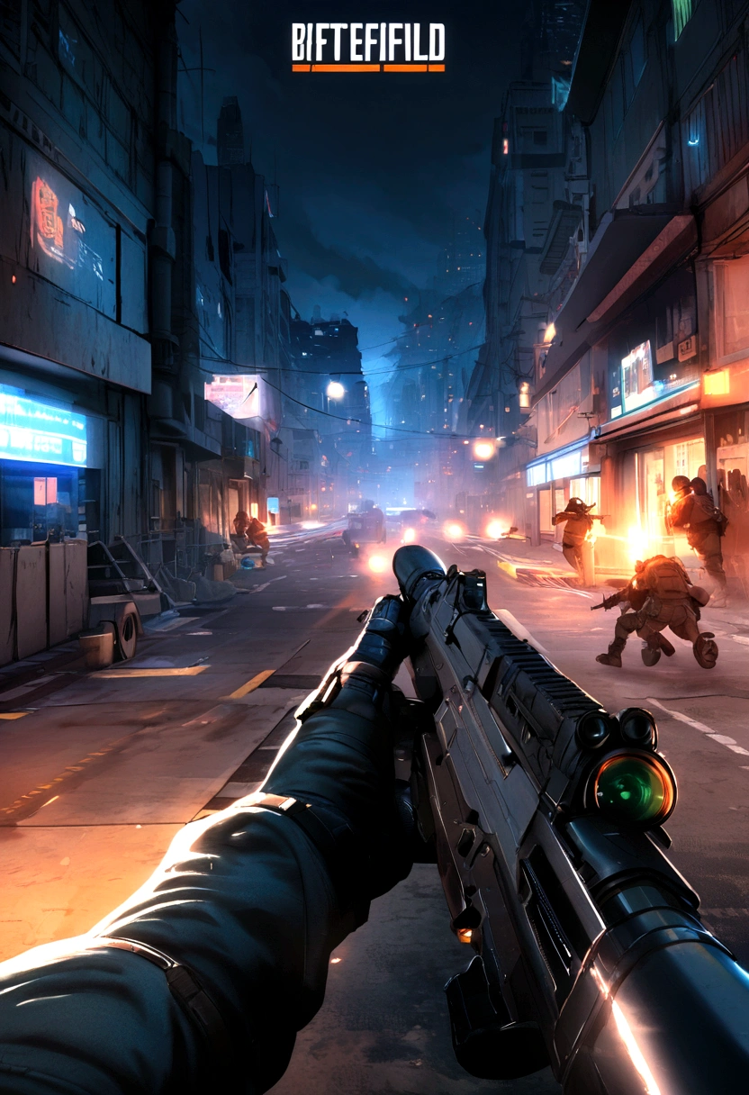 Battlefield 3, Cyberpunk style, With name "Battlefield 3", First-person shooting, First-person shooting游戏