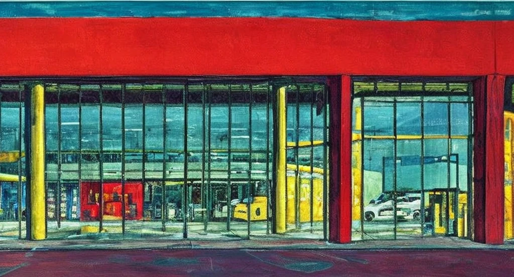 a supermarket front with large glass doors
