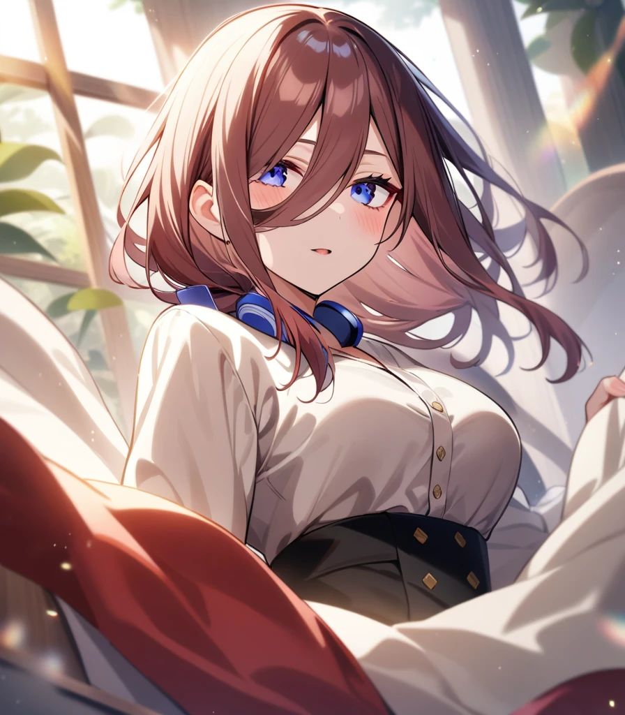 1girl, female focus, Nakano Miku, Gotoubun no hanayame , very beautiful, best quality, very aesthetic, absurdres