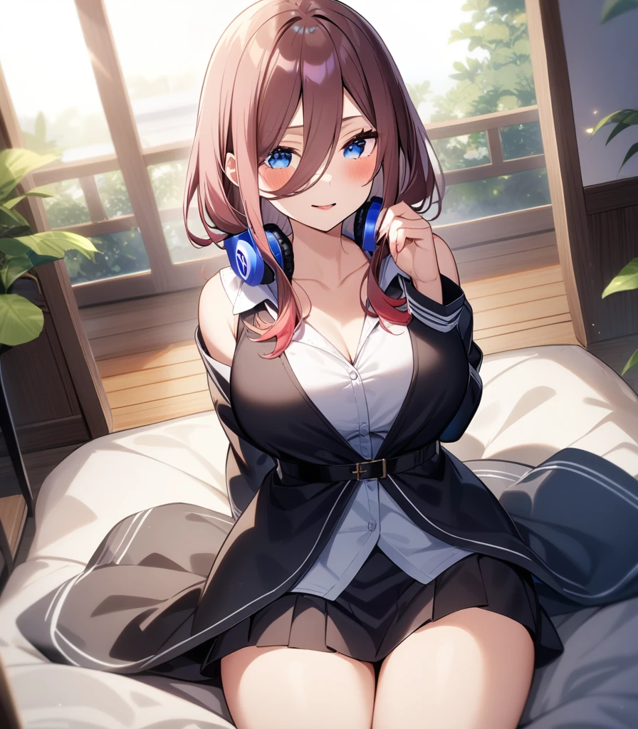 1girl, female focus, Nakano Miku, Gotoubun no hanayame , very beautiful, best quality, very aesthetic, absurdres