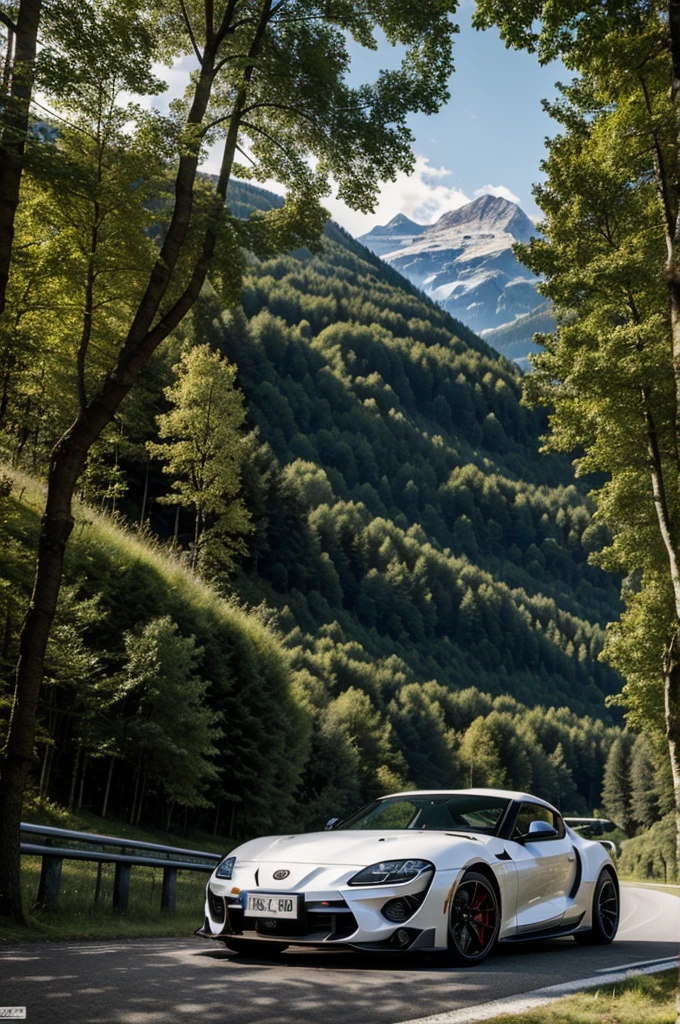 Un supra mk en un bosque de suiza