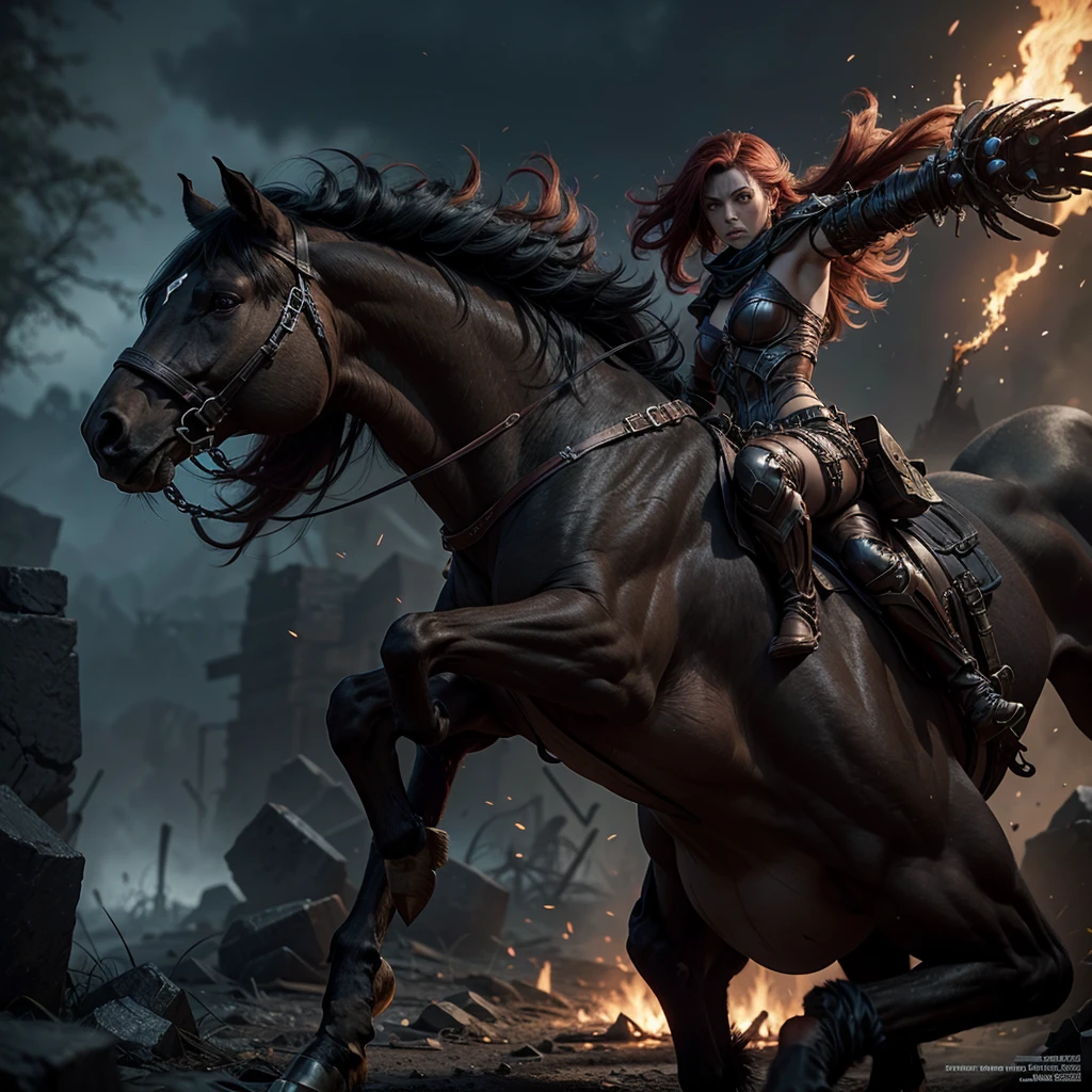Darksiders III" puts players in control of Fury, one of the Four Horsemen of the Apocalypse, on a mission to hunt down and destroy the Seven Deadly Sins. Dressed in a distinctive costume and wielding a powerful whip, Fury faces numerous challenges in a post-apocalyptic world. -apocalyptic. With abilities of elemental magic, shapeshifting, and acrobatic agility, she explores an open-world environment, battling enemies and solving complex puzzles. Along the way, Fury confronts her own internal conflict as she seeks to restore balance and cope. the consequences of their actions.