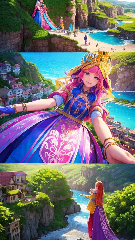 Images of a magical kingdom full of color and life, where the inhabitants have the gift of turning their dreams into reality through the Comuninatori.