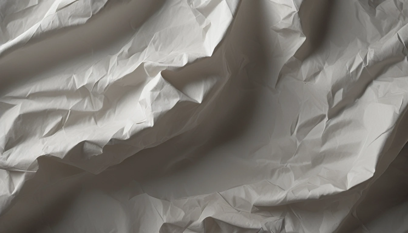 texture crumpled paper with a grey pattern in the darkness top down close-up, hyperrealistic , extremely high-resolution details, photographic, realism pushed to extreme, fine texture