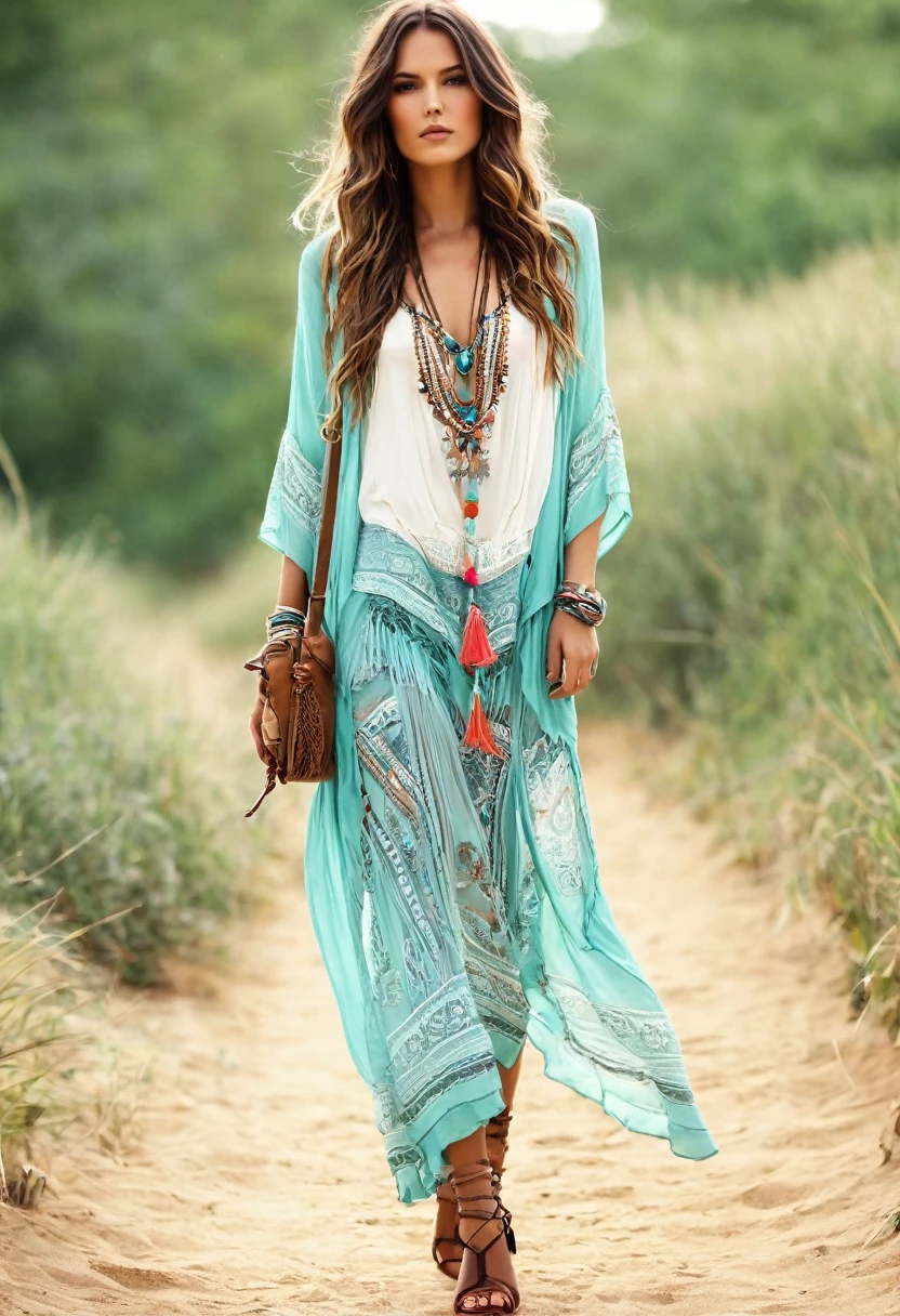 Beautiful style, beautiful woman, beautiful boho style, summer style , shoes , standup