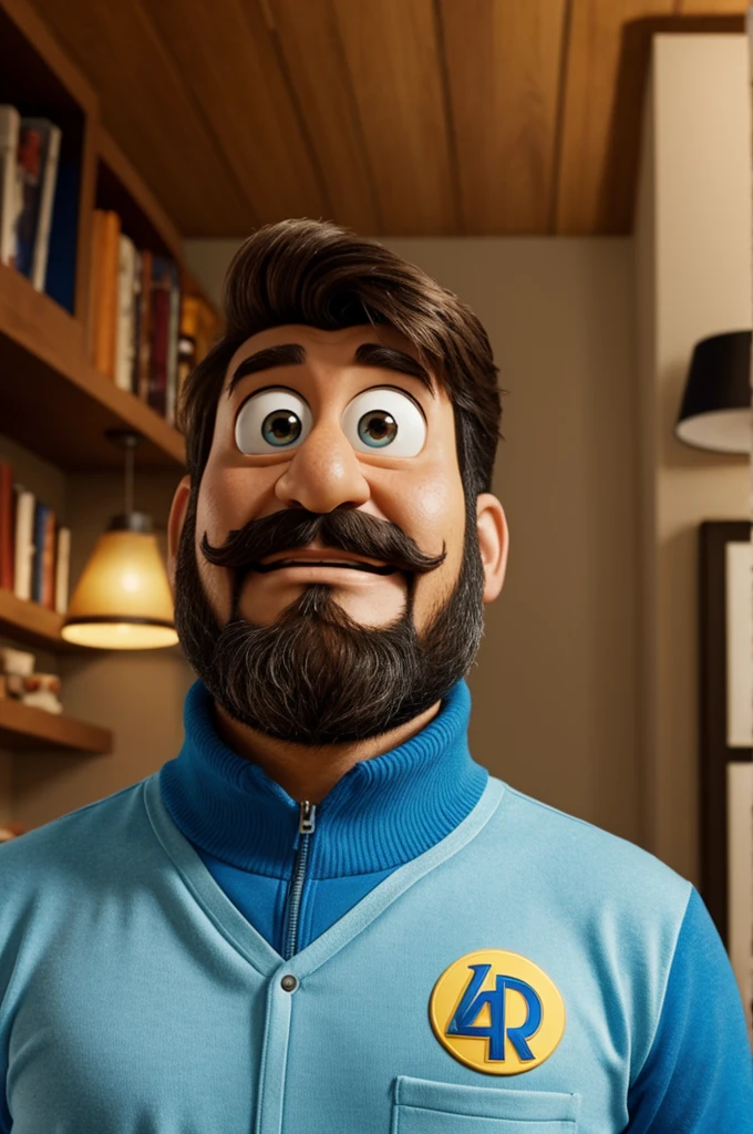 Hombre semi moreno tipo pixar