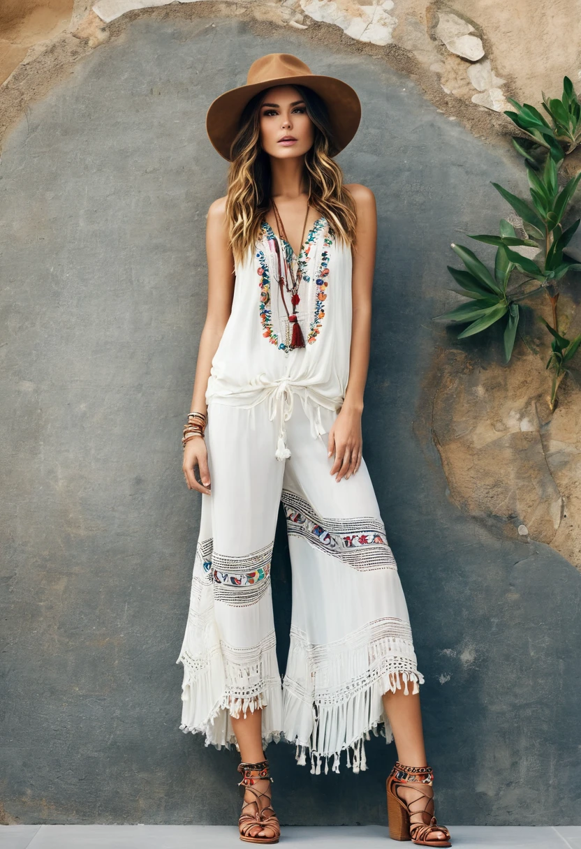 Beautiful style, beautiful woman, beautiful boho style, summer style , shoes , standup