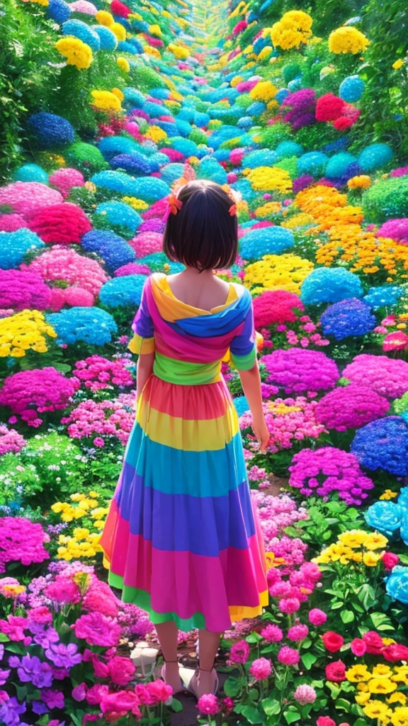 Reino magico lleno de color y vida