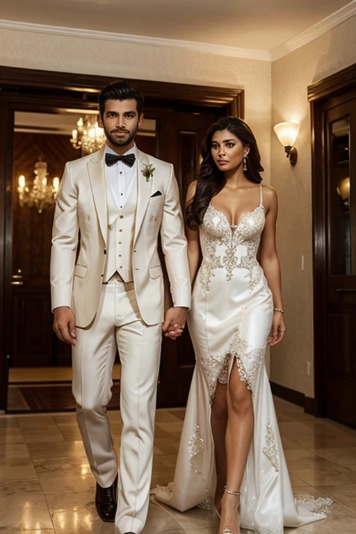 Hombre y mujer .elegantes y guapos 