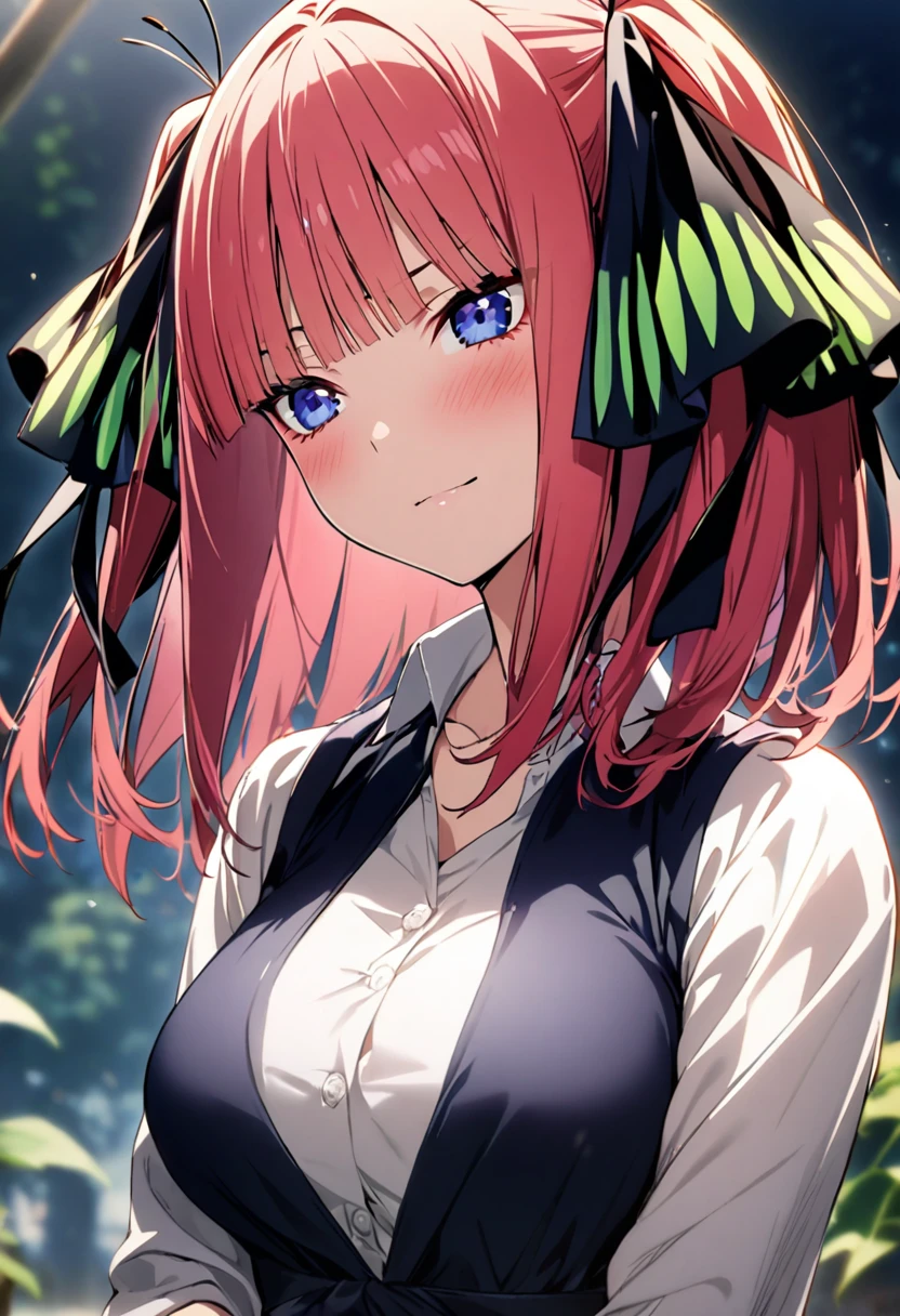1girl, female focus, Nakano Nino, Gotoubun no hanayame , very beautiful, best quality, very aesthetic, absurdres
