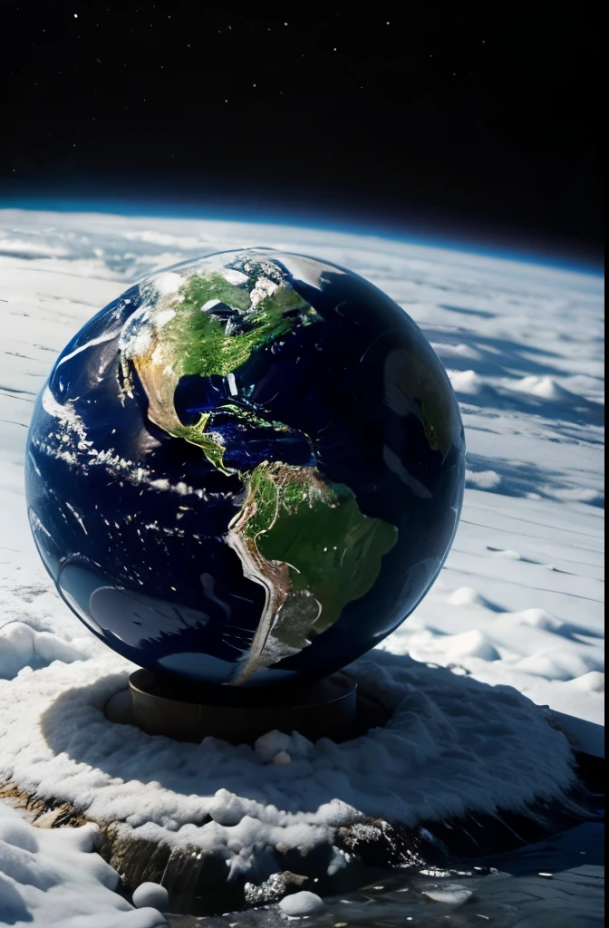 Planet Earth with blanket, Cute picture