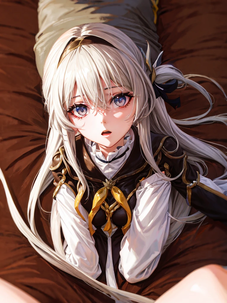 Hot girl, white hair