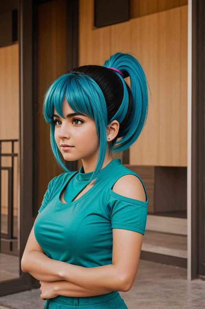 Bulma en la vida real cogiendo