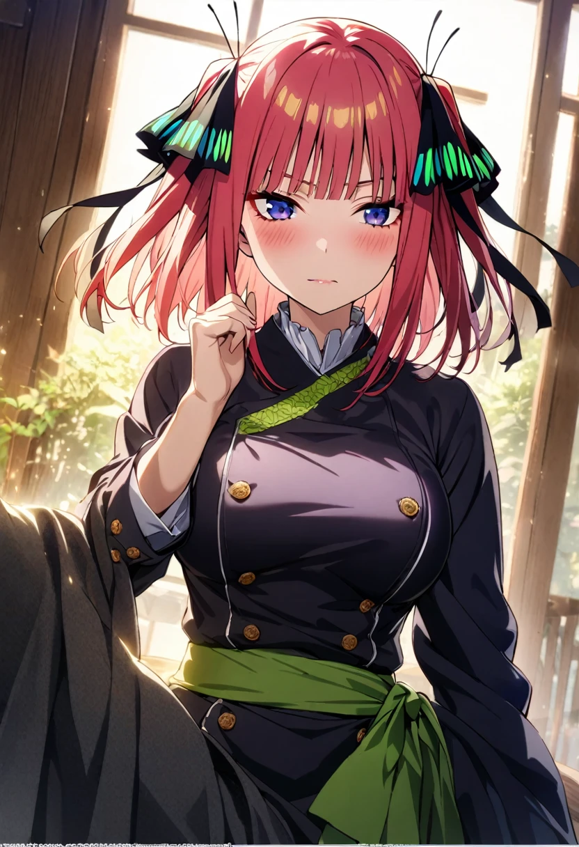 1girl, female focus, Nakano Nino, Gotoubun no hanayame , very beautiful, best quality, very aesthetic, absurdres