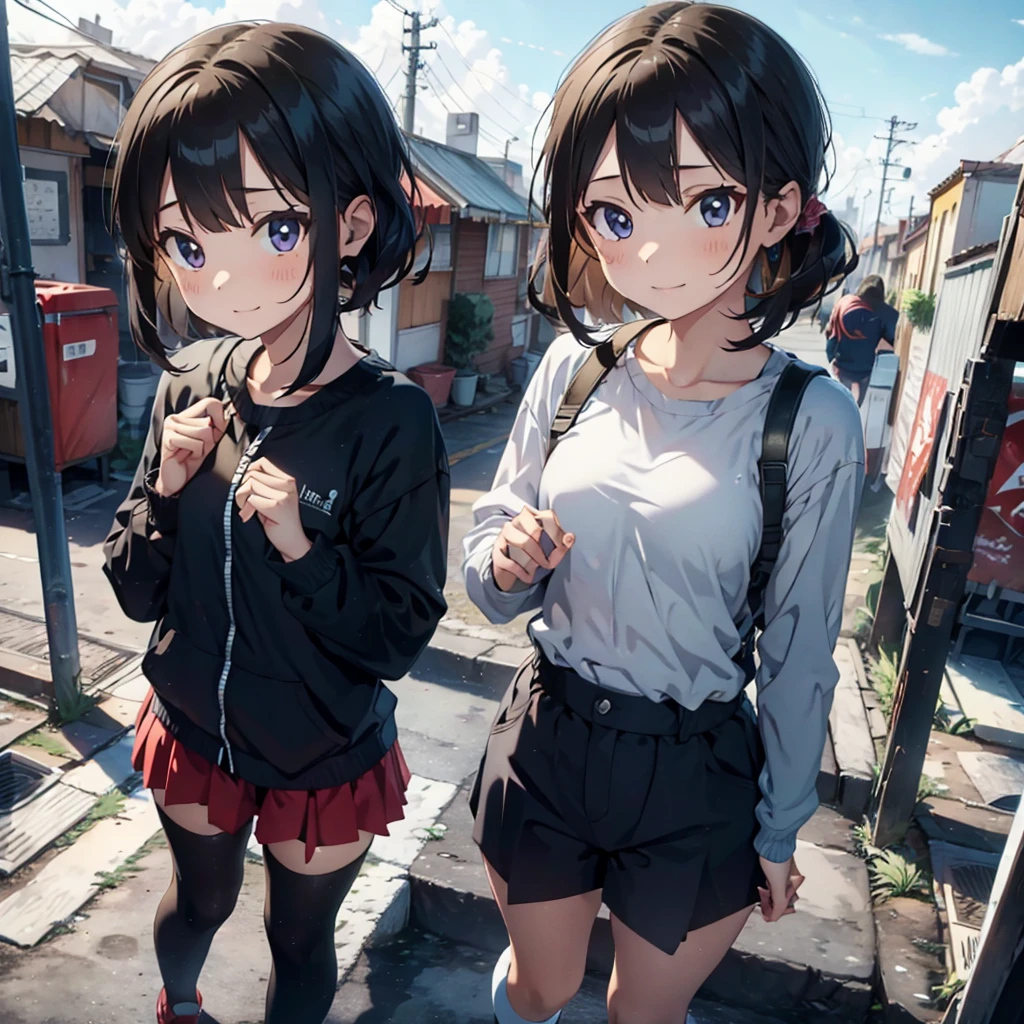 A boy and gril