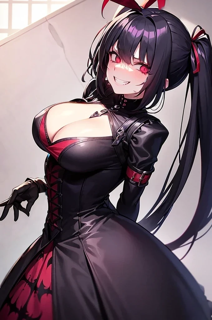 add big, red ribbons