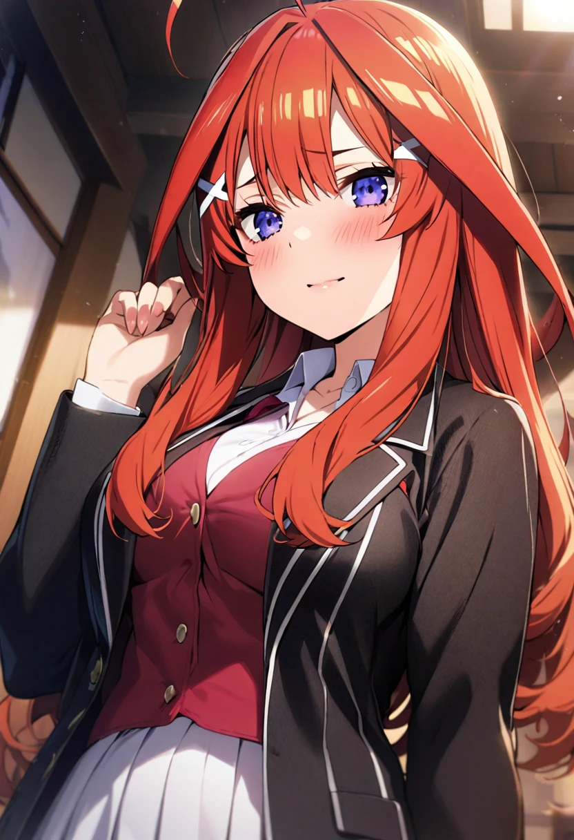 1girl, female focus, Nakano Itsuki, Gotoubun no hanayame , very beautiful, best quality, very aesthetic, absurdres