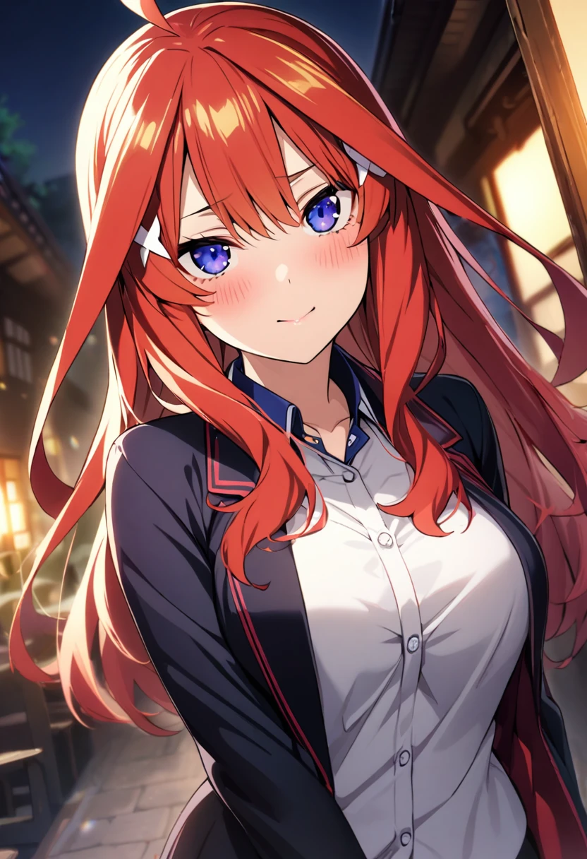 1girl, female focus, Nakano Itsuki, Gotoubun no hanayame , very beautiful, best quality, very aesthetic, absurdres