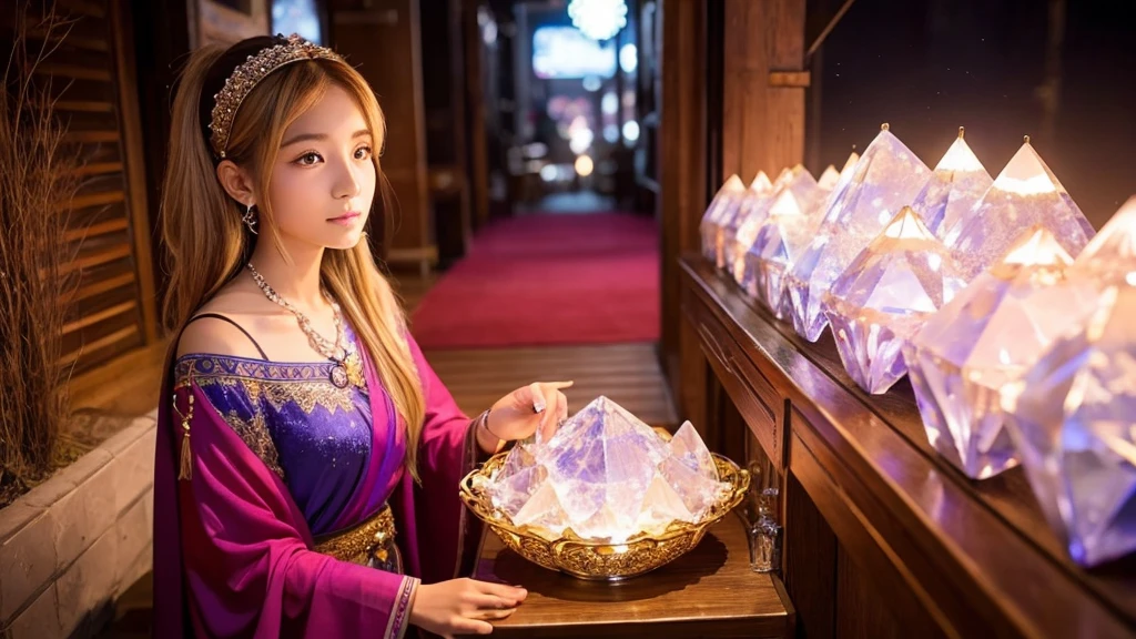 fortune teller、Beautiful older sister、crystallization、1 person、alone、with a glance、