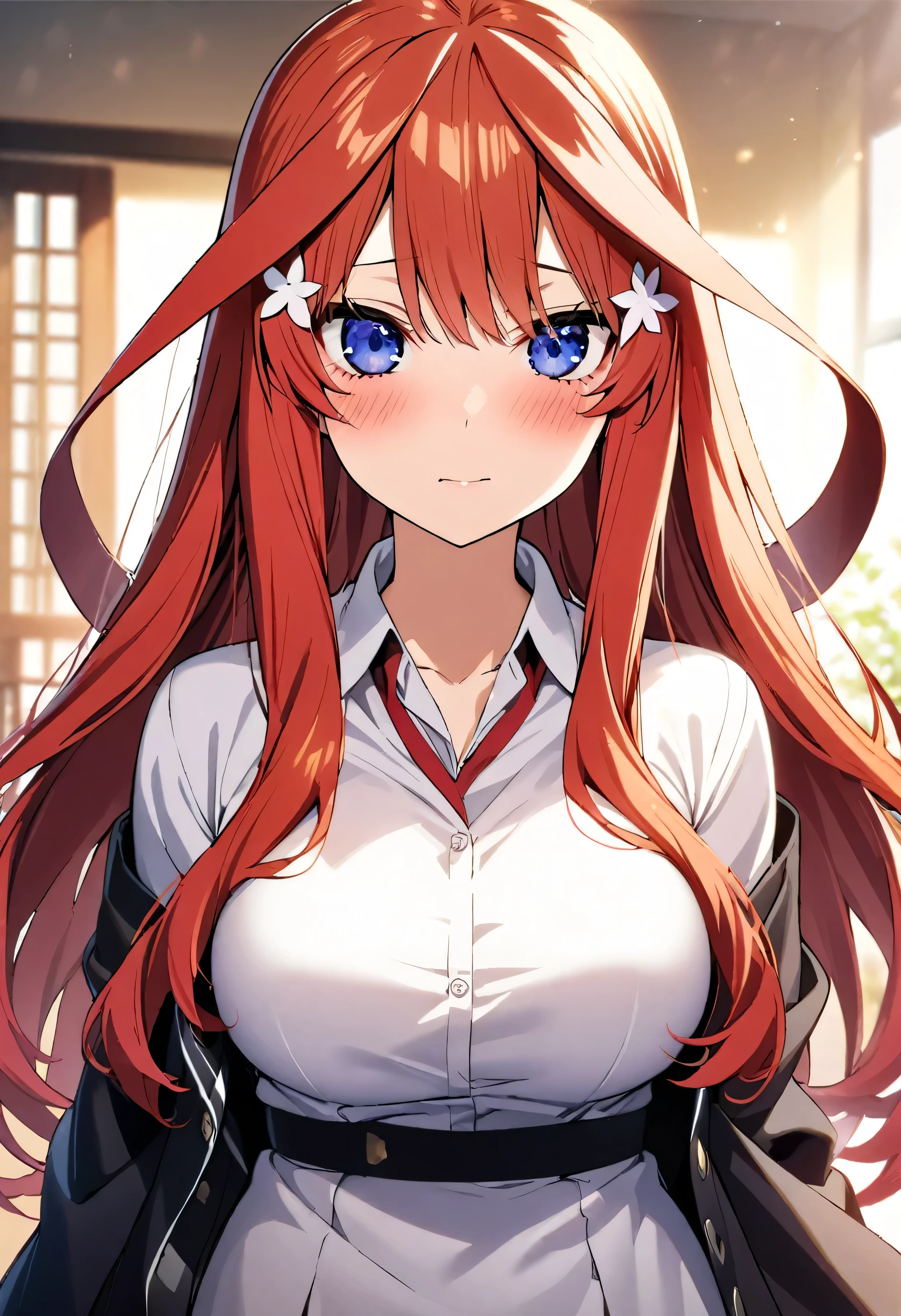 1girl, female focus, Nakano Itsuki, Gotoubun no hanayame , very beautiful, best quality, very aesthetic, absurdres