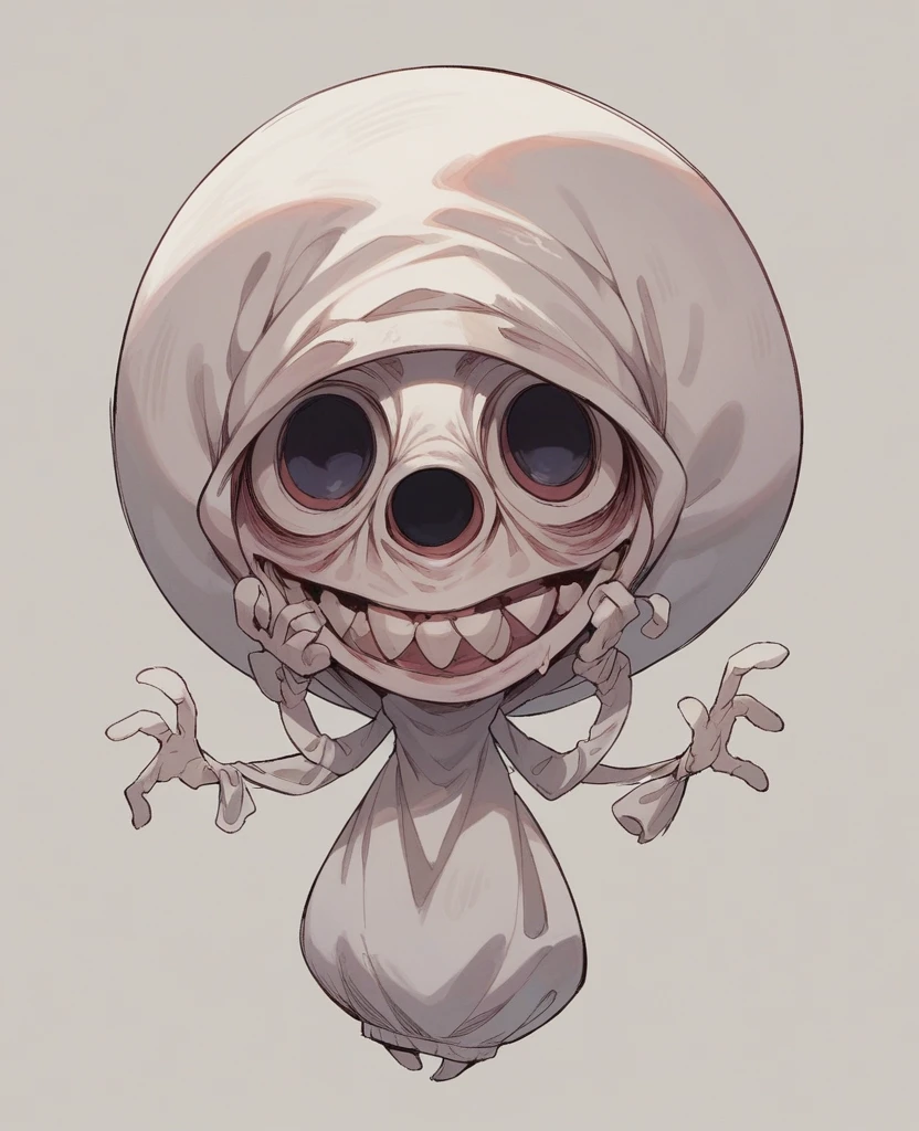 A horror show in a white space