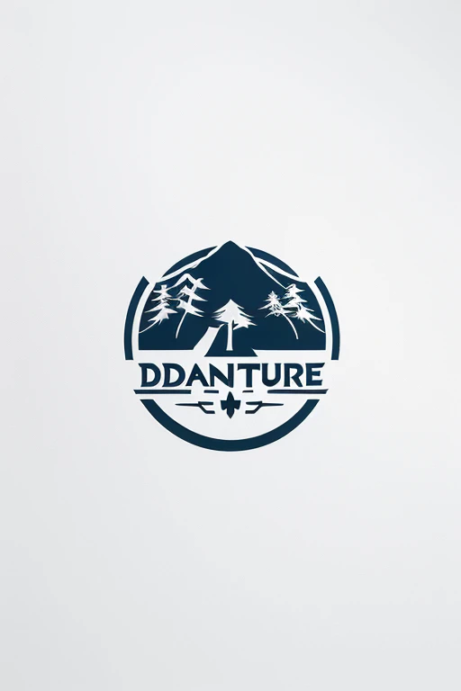 Create an image logo for advanture brand named Dakian Adventure that shows brave, minimalistic, fun and easy going