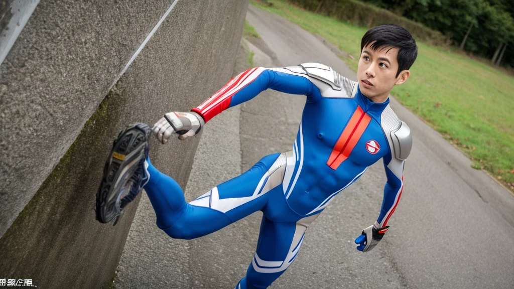 Ultraman made of crossiant