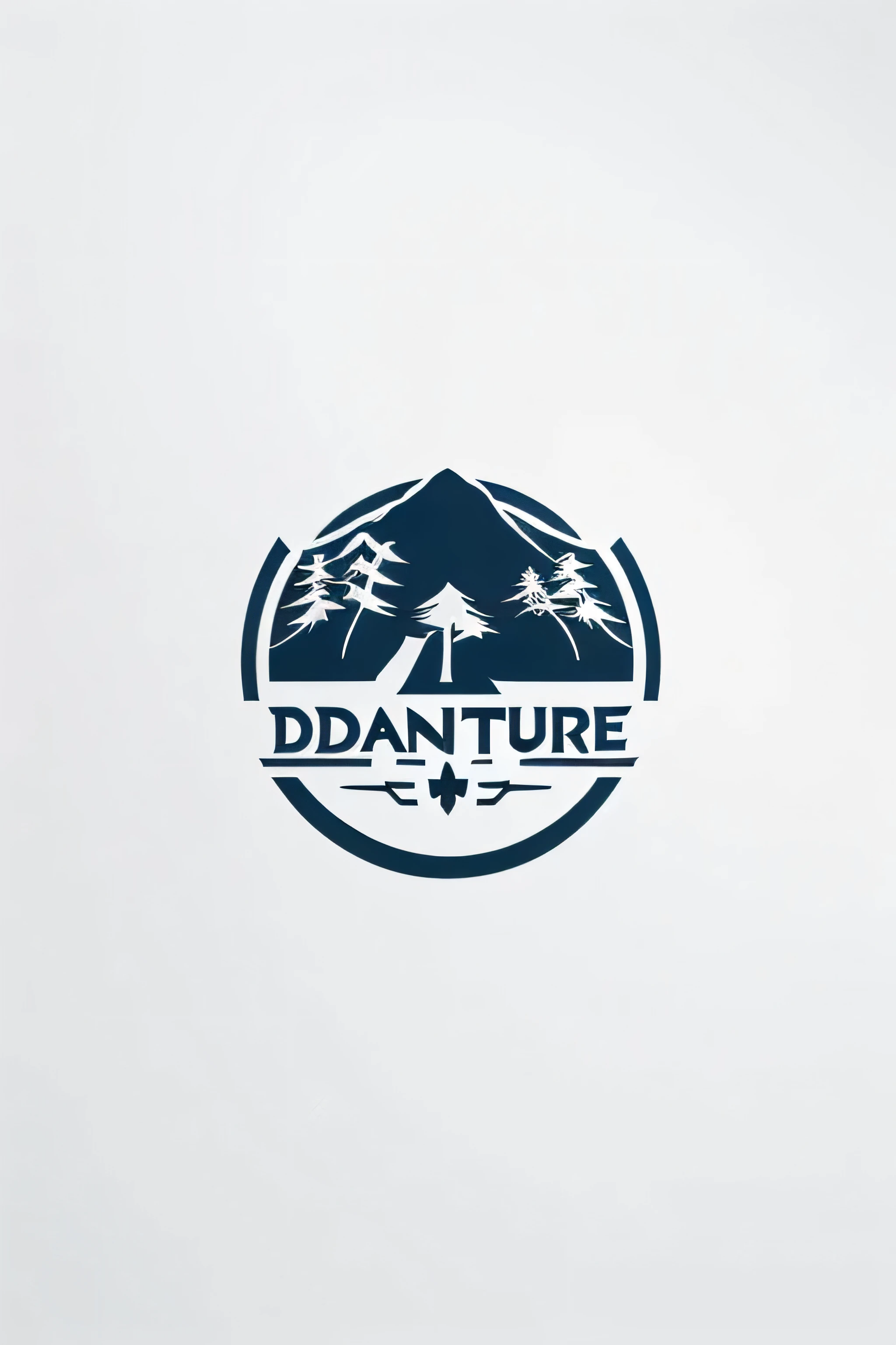 Create an image logo for advanture brand named Dakian Adventure that shows brave, minimalistic, fun and easy going
