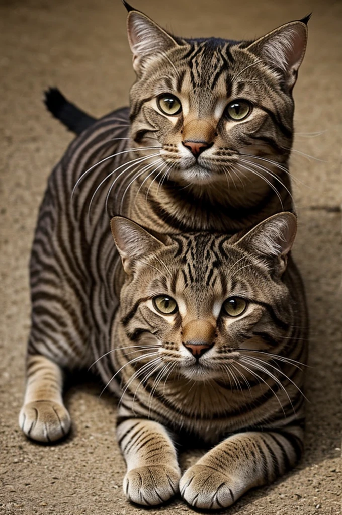 Generar imagen de un gatito tierno vestido de pinochet