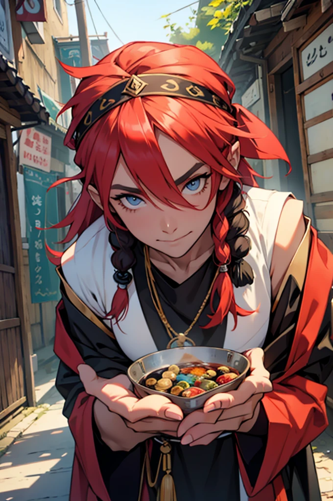 A fortune teller with an easy-going face
