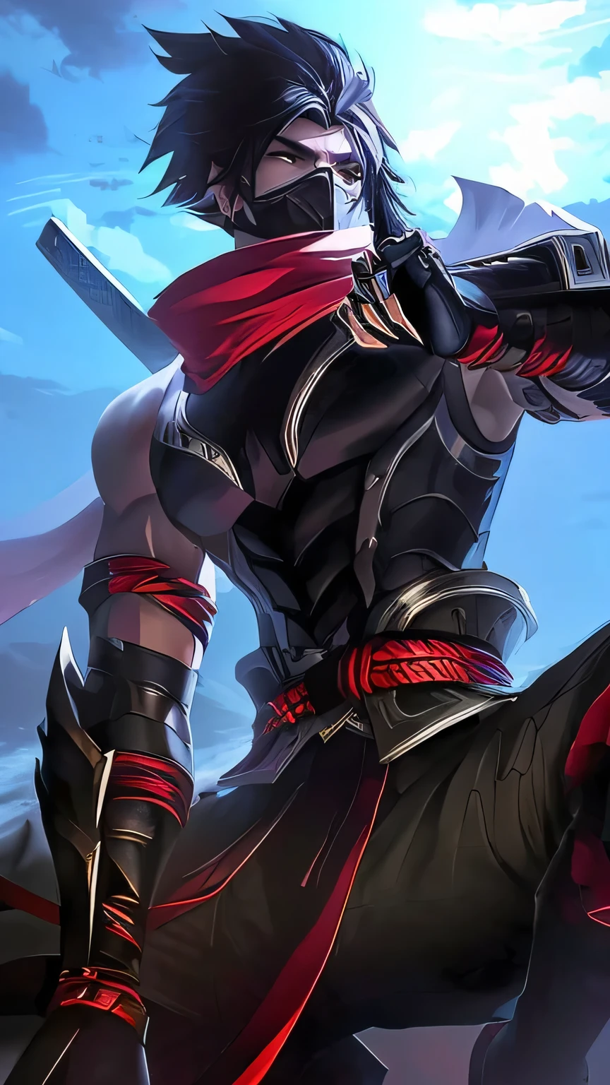 anime - style image of a man with a sword riding a horse, mobile wallpaper, portrait of ninja slayer, phone wallpaper, wallpaper mobile, amazing wallpaper, phone background, fighting game character, phone wallpaper hd, inspired by Shen Zhou, trigger anime artstyle, swordsman, g liulian art style, riot background, official splash art, by Yang J