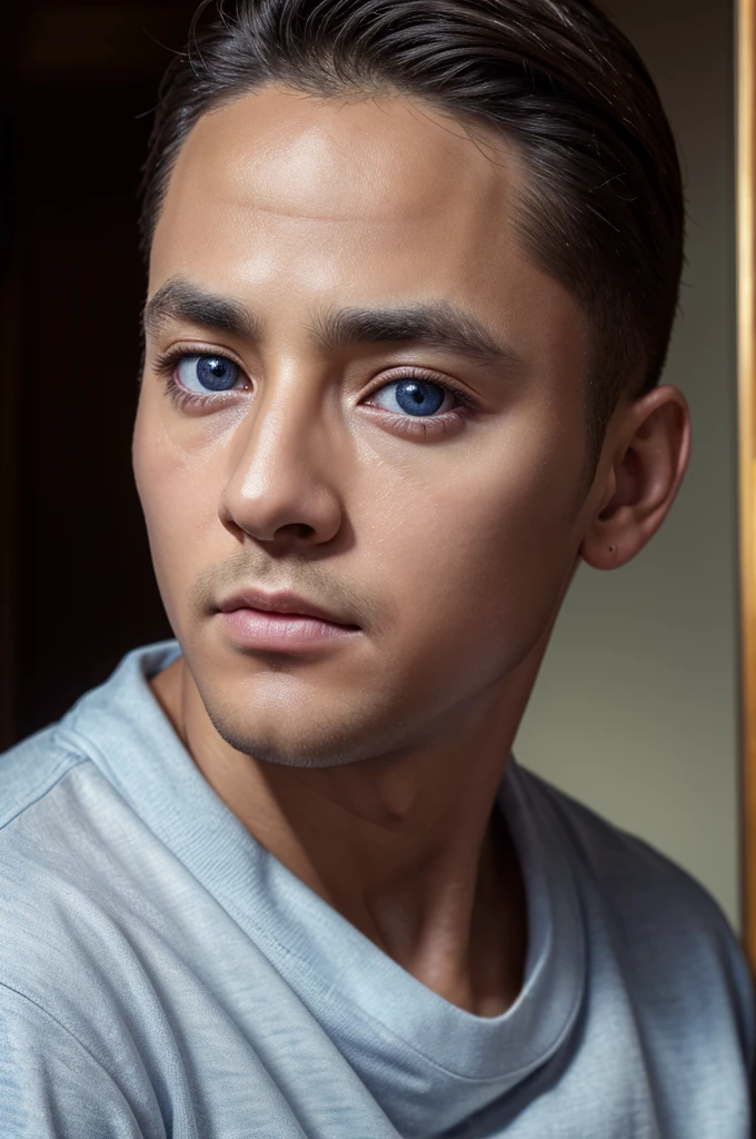 (8K、RAWE Photo、highest quality、masterpiece:1.2)、(Real、Photorealistic:1.37)、Super detailed、Ultra-high resolution、1 male、One Eye、Big eyes、