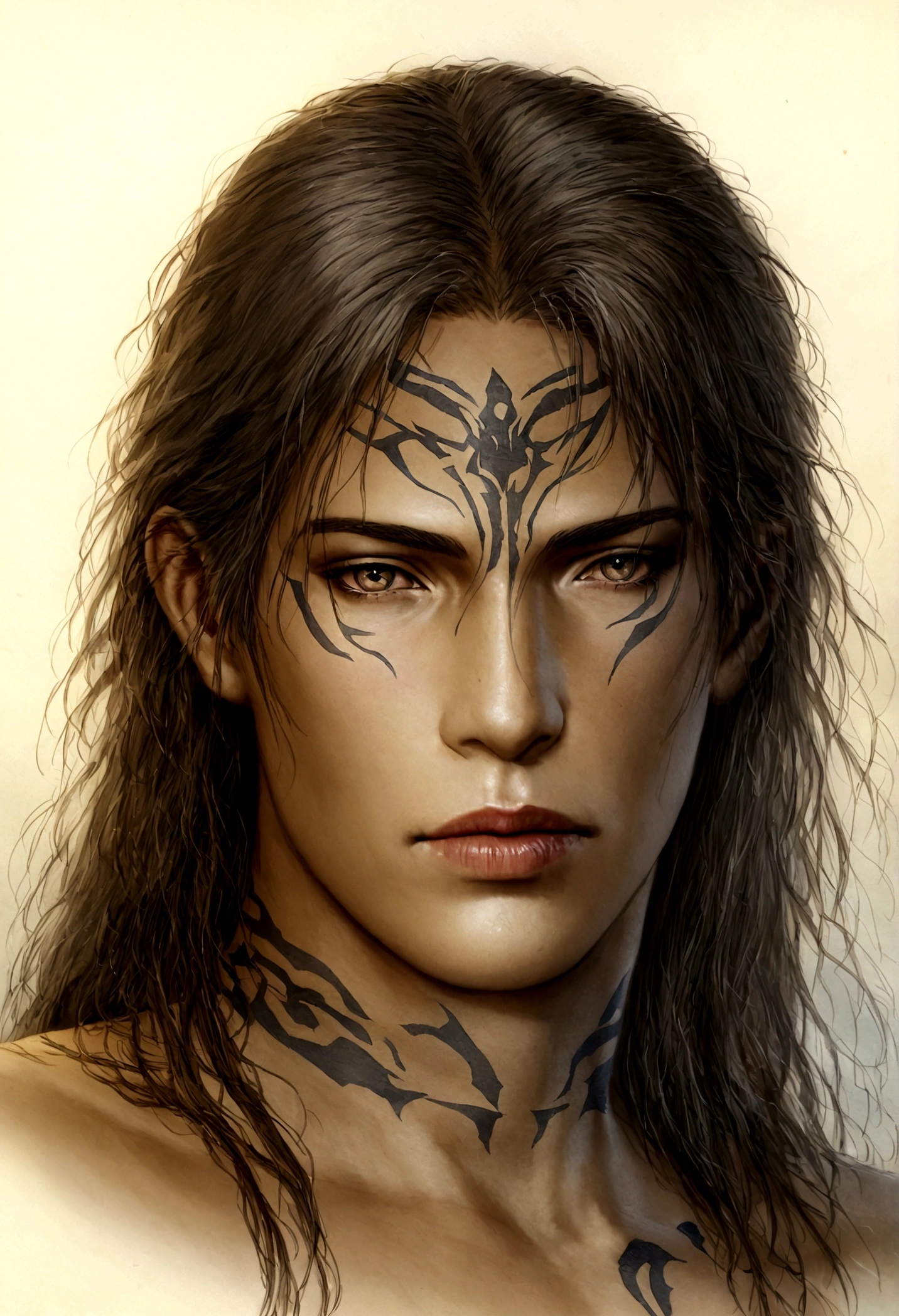  Hyper photo realistic picture perfect luis royo tattooed, hyper realistic face, realistic detailed skin, 8k photo perfect Realism,