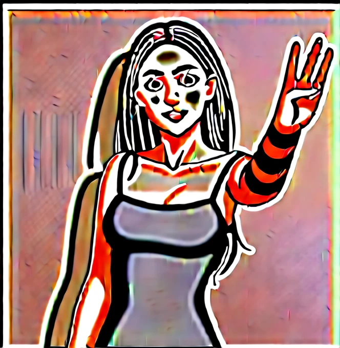 Young girl of 18 years has dark hair, possibly black or very dark brown, con longitud hasta justo por encima de los hombros, peinado en ondas suaves. Su piel es clara y uniforme, sin imperfecciones visibles. Sus ojos son grandes y claros, with an almond shape and surrounded by long, dark eyelashes. Las cejas son gruesas y bien delineadas, complementando la forma de sus ojos.
Su rostro es ovalado, with high and well-defined cheekbones. The nose is straight and proportionate in relation to the rest of the features.. Los labios son llenos y de forma definida, con un tono rosado natural. His jaw is delicate but well marked, dando una estructura equilibrada a su rostro.
In terms of body structure, ella tiene una figura esbelta y proporcional, con una postura que sugiere confianza. The line of his shoulders is straight and his neck is of medium length, adding to its elegant and refined appearance.
