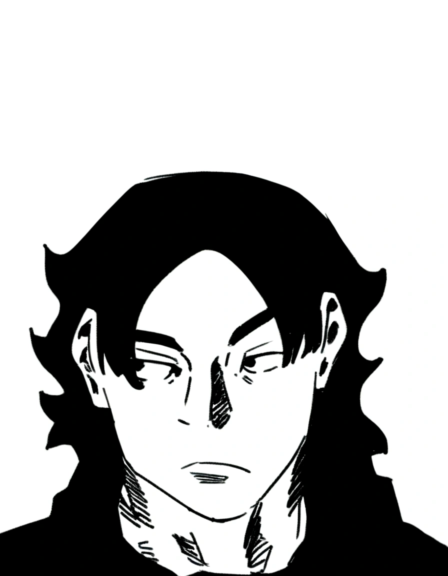 Make this anime style character wearing a suit with a green background