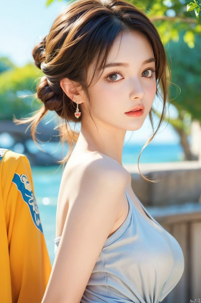 Although her face is round,But it doesn't look fat at all,She has the sweetness and cuteness of a girl,There is also a cold and domineering aura unique to the royal sister