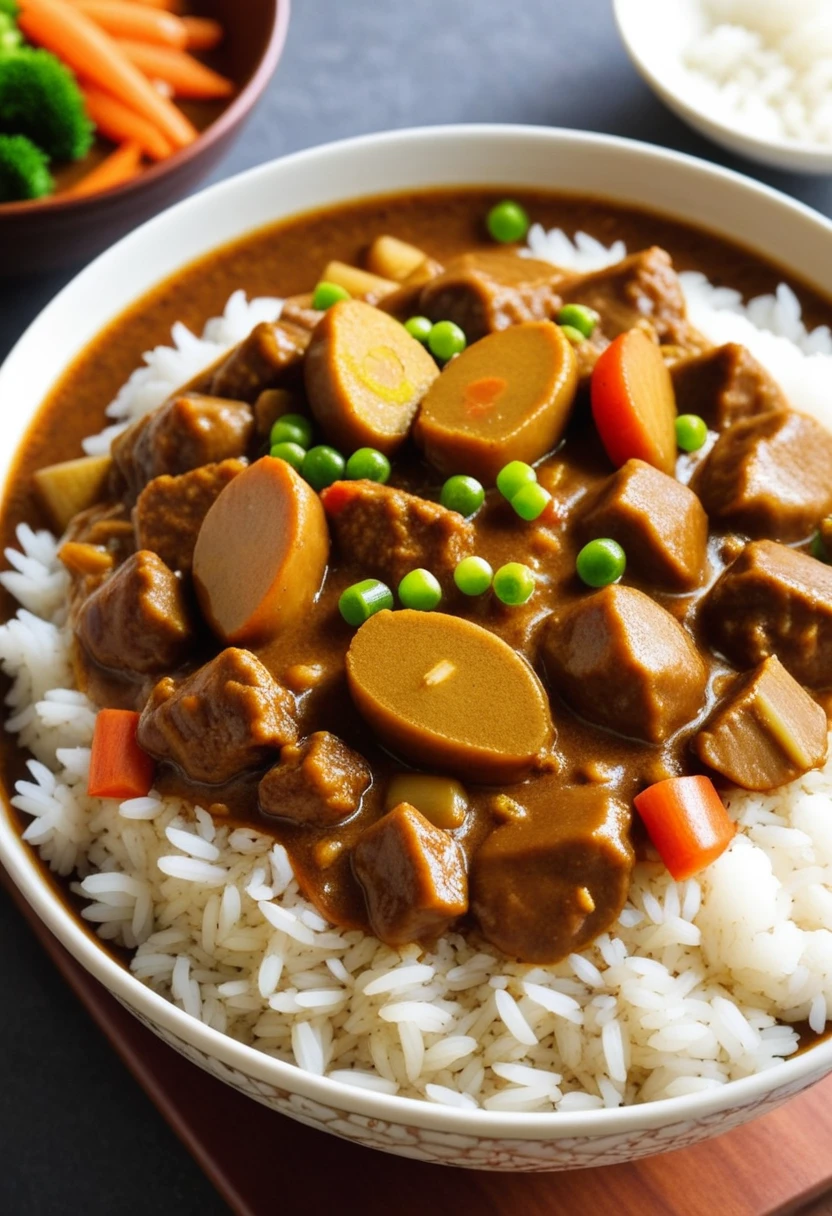 Homemade Japanese curry rice