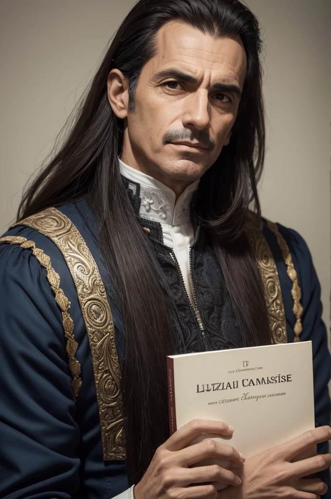 An image of Luiz de Camões with his biography
