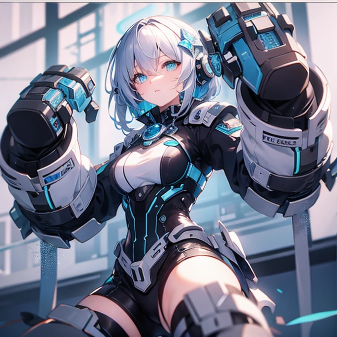 (high-res, vivid colors), blue bird alien, detailed feathers, sparkling eyes, alien landscape, vibrant colors, surreal atmosphere, glowing lights, otherworldly features, intricate patterns, dreamlike scenery, Arctic Frost Ranger: A suit featuring icy blue and frosty white hues, accented with snowflake patterns and frost crystals. This Ranger commands the power of ice and cold, with abilities such as creating blizzards, forming ice constructs for defense, and freezing enemies in their tracks.