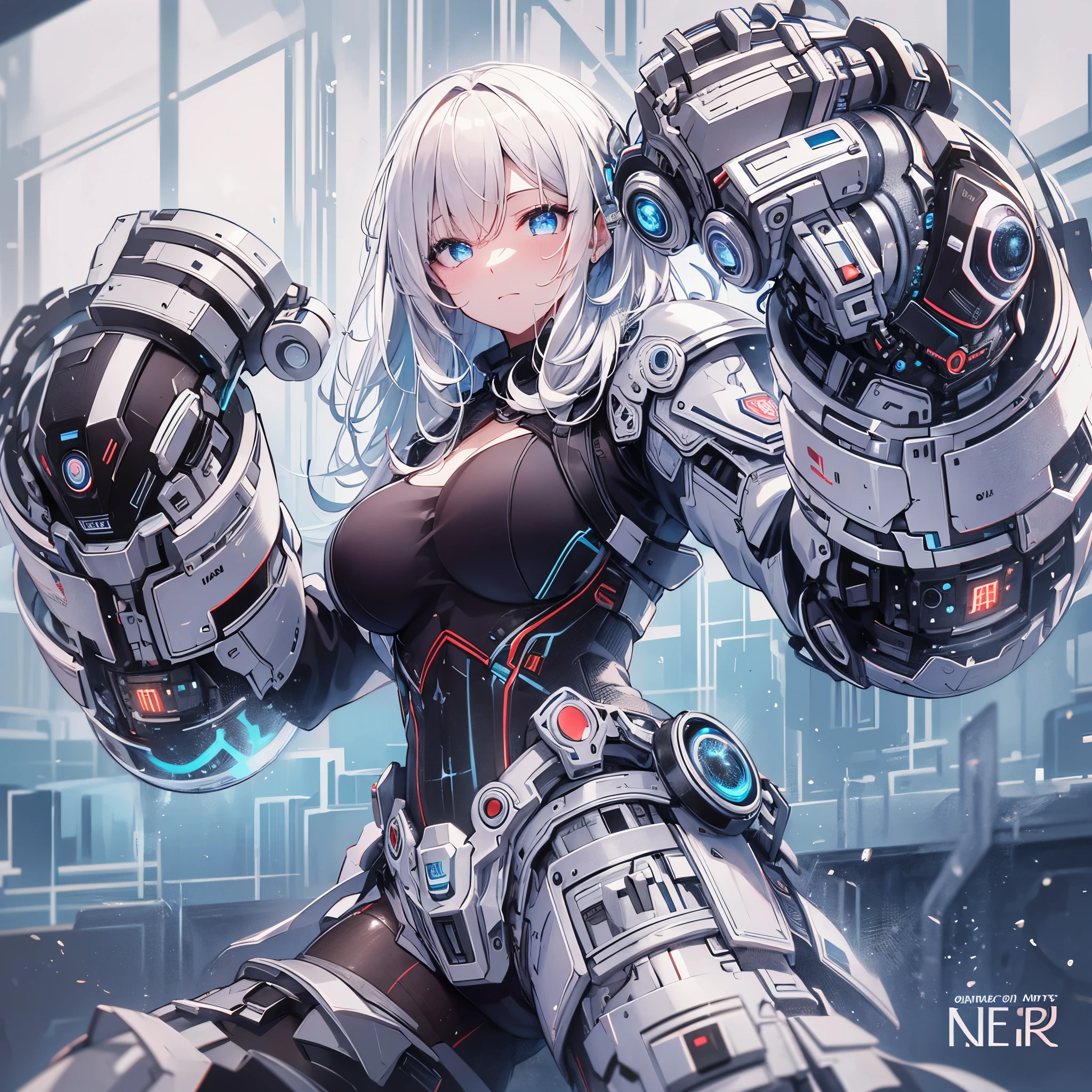 (high-res, vivid colors), blue bird alien, detailed feathers, sparkling eyes, alien landscape, vibrant colors, surreal atmosphere, glowing lights, otherworldly features, intricate patterns, dreamlike scenery, Arctic Frost Ranger: A suit featuring icy blue and frosty white hues, accented with snowflake patterns and frost crystals. This Ranger commands the power of ice and cold, with abilities such as creating blizzards, forming ice constructs for defense, and freezing enemies in their tracks.